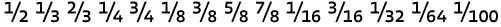 Vista Fractions