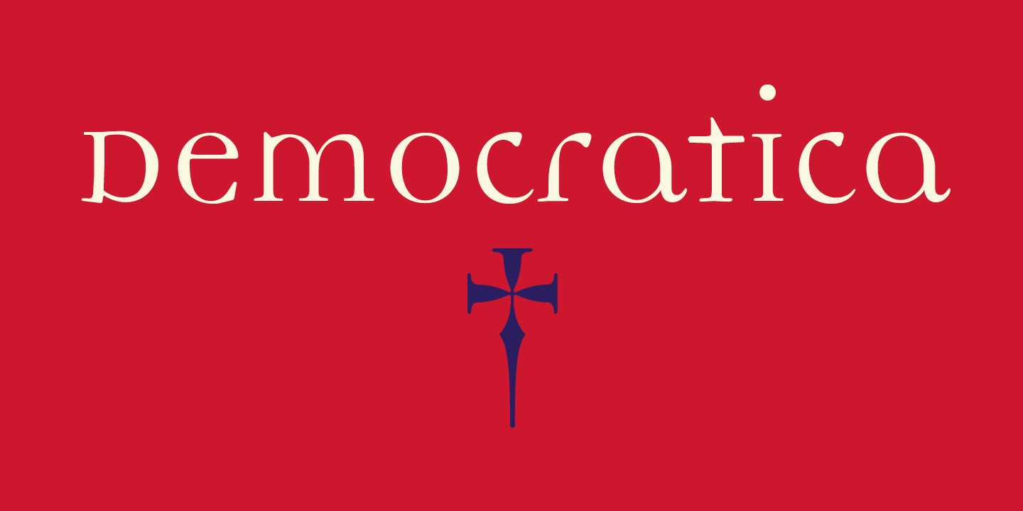 Democratica Font Sample 0