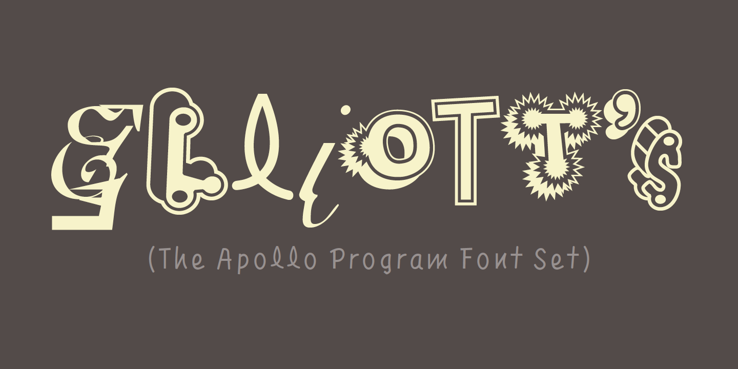 The Apollo Program Font Set Font Sample 0