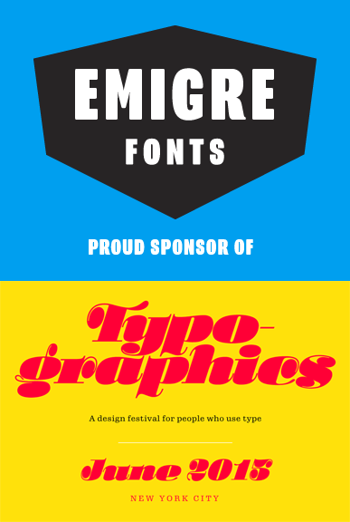 Emigre Sponsors Typographics