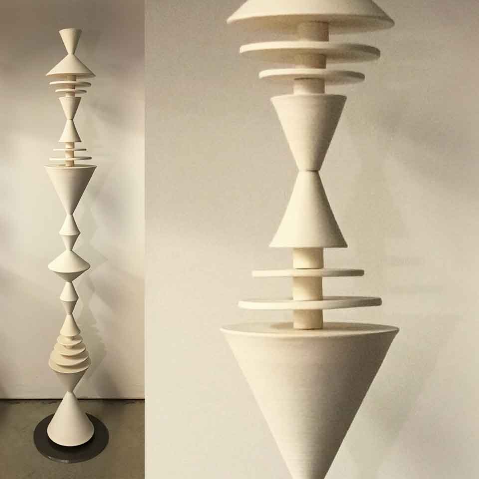 Ceramic Cone Sculpture 11 by Zuzana Licko