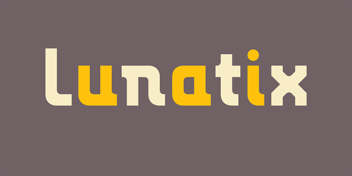 Lunatix Font Sample 0