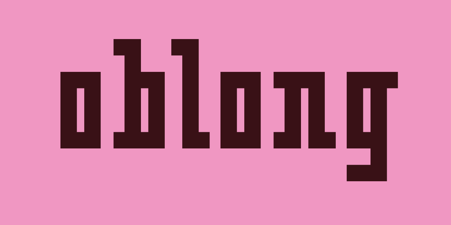 Oblong Font Sample 0