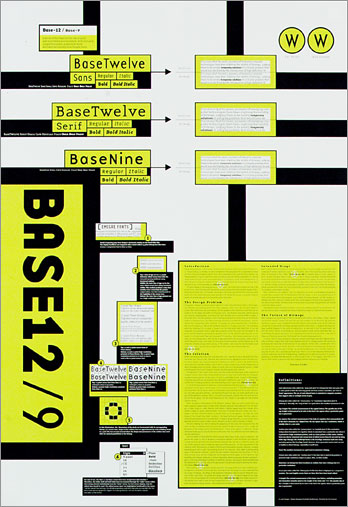 Base-9/12 Font Poster